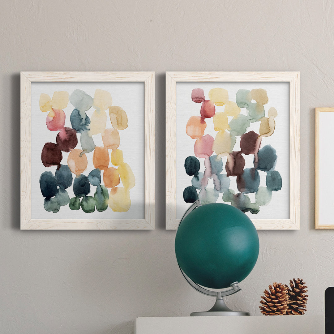 Desert Stones I - 2 Piece Picture Frame Painting Set on Canvas Wade Logan® Size: 20" H x 17" W x 1" D Format: White Framed Canvas