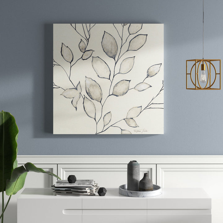 Whispering Leaves II - Painting Print Wade Logan® Size: 40" H x 40" W x 1.5" D Format: Wrapped Canvas