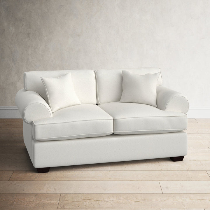 67" Recessed Arm Loveseat Birch Lane™ Fabric: Classic Bleach White Twill