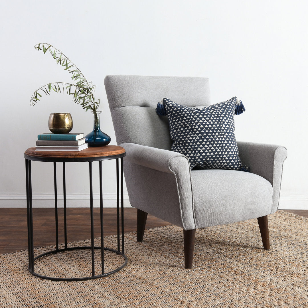 Abraxas Solid Wood Frame End Table Sand & Stable™