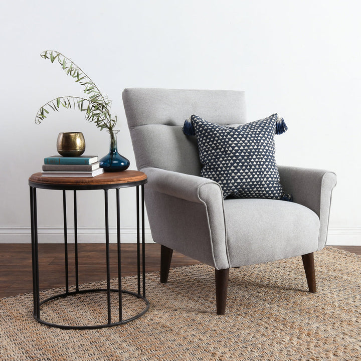 Abraxas Solid Wood Frame End Table Sand & Stable™
