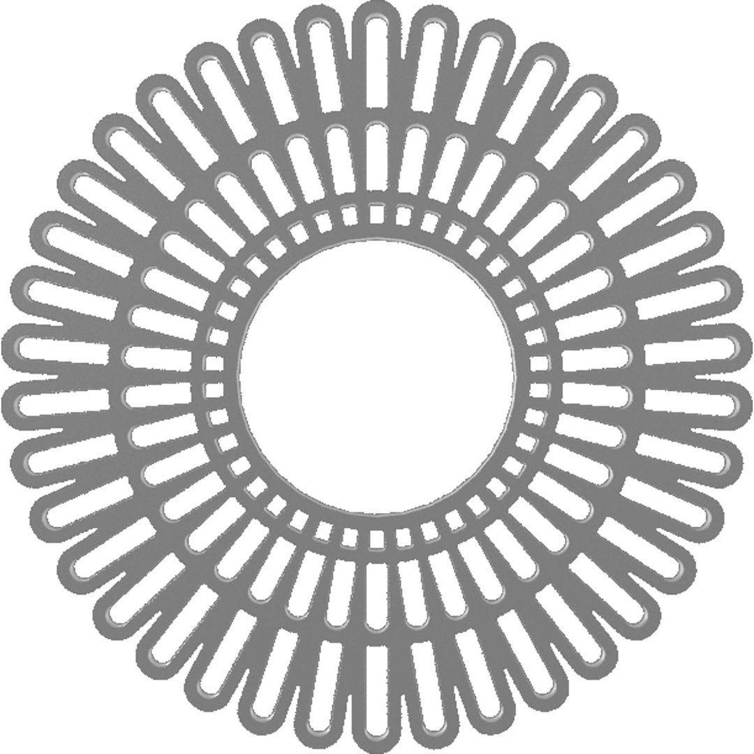 Cornelius Ceiling Medallion Ekena Millwork Color: Nickel Size: 32" H x 32" W x 1" D