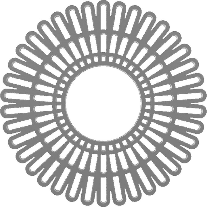 Cornelius Ceiling Medallion Ekena Millwork Color: Nickel Size: 32" H x 32" W x 1" D