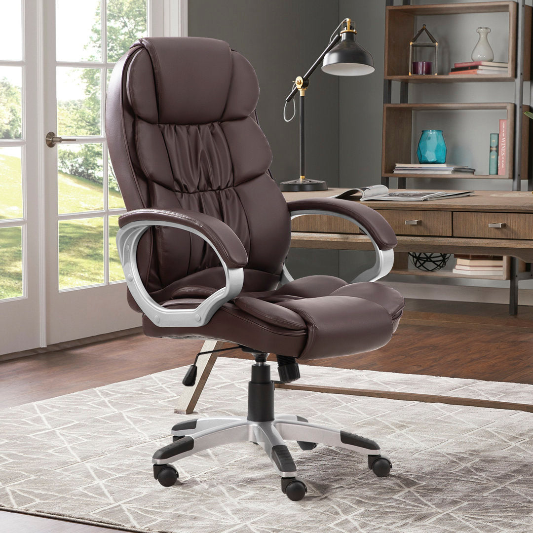 Enosburg Executive Chair Orren Ellis Color: Brown