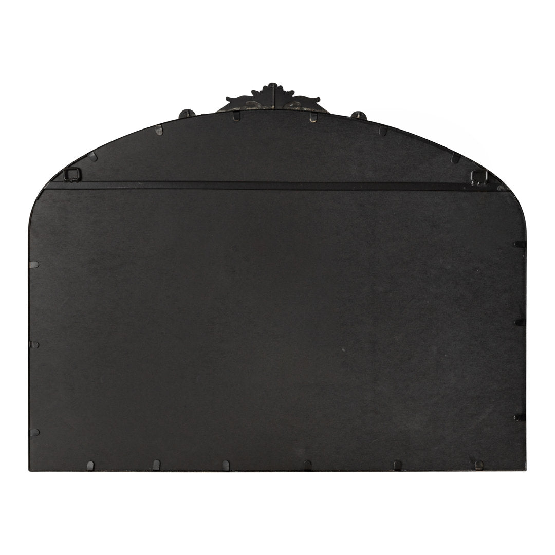 Anglo Arendahl Traditional Accent Mirror Fleur De Lis Living Size: 28.5" x 36" Finish: Black