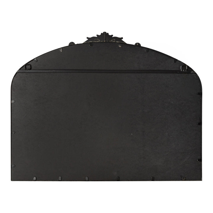 Anglo Arendahl Traditional Accent Mirror Fleur De Lis Living Size: 28.5" x 36" Finish: Black