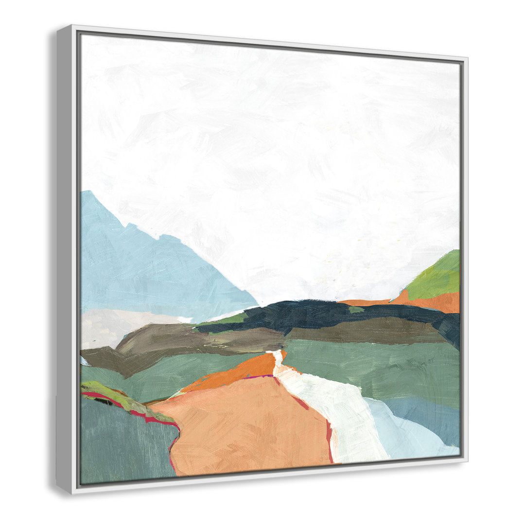 April Morning - Floater Frame Painting on Canvas Joss & Main Size: 31.5" H x 31.5" W x 2" D Format: White