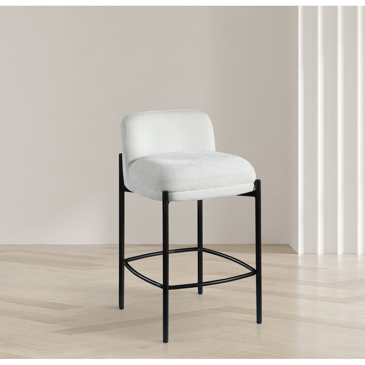 Brixen 26'' Counter Stool (Set of 2) Wade Logan® Upholstery: Cream Velvet
