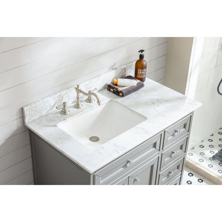 Amiri 37" Single Bathroom Vanity Set Birch Lane™ Base Finish: Gray