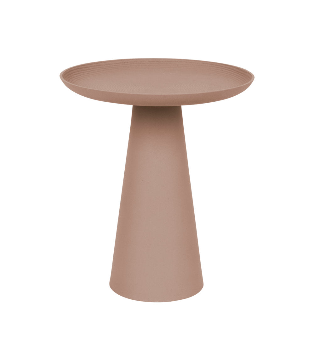 Ringar Tray Top Pedestal End Table Luxury Furnitures Color: Rose Pink