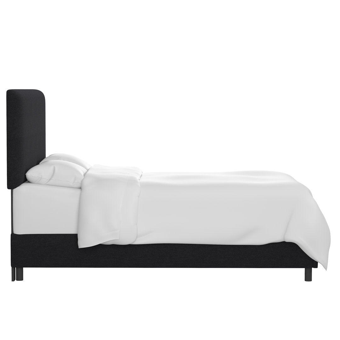 Pyburn Upholstered Low Profile Platform Bed Mercury Row® Color: Linen Black Size: King