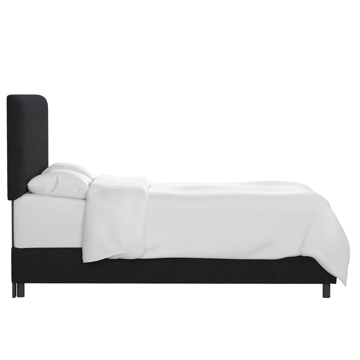 Pyburn Upholstered Low Profile Platform Bed Mercury Row® Color: Linen Black Size: King