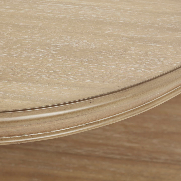 Martha Stewart Belden Round Coffee Table on Hidden Casters Martha Stewart