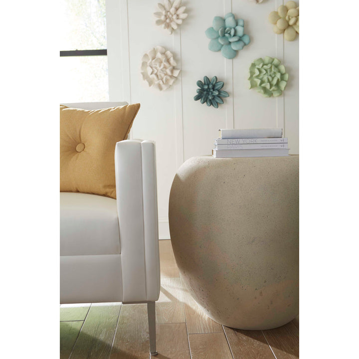River Stone Side Table Phillips Collection Color: Ivory