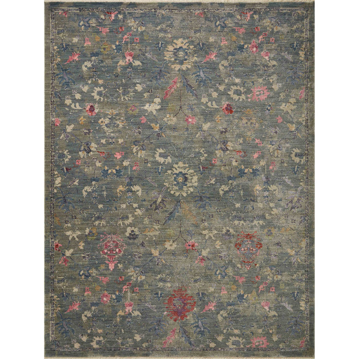 Febbas Oriental Machine Made Power Loom Area Rug in Moss Green Lark Manor™ Rug Size: Rectangle 2'7" x 4'