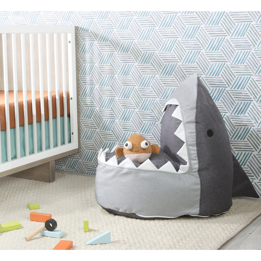 Sharky the Shark Kids Small Bean Bag Chair Second Story Home