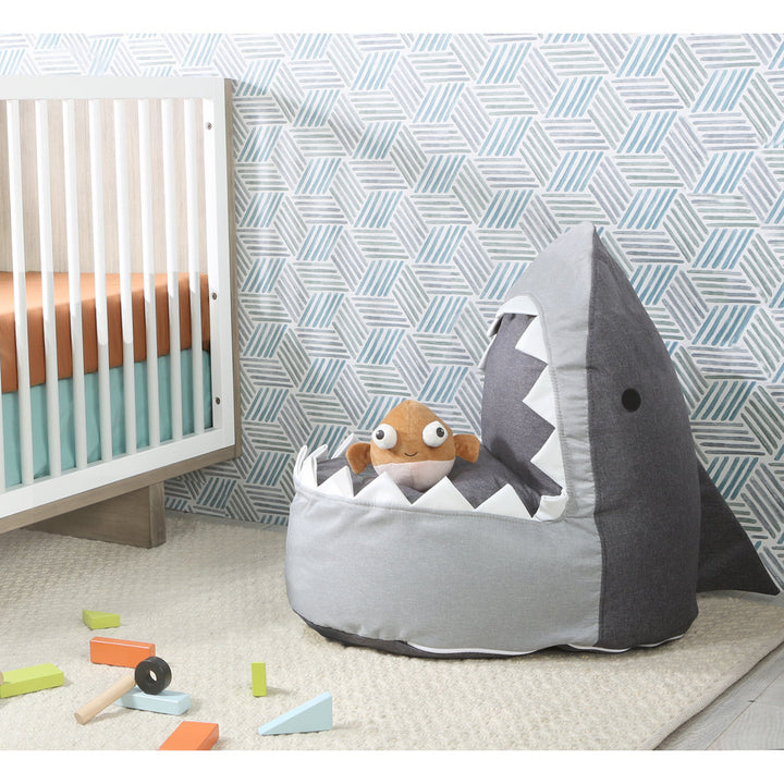 Sharky the Shark Kids Small Bean Bag Chair Second Story Home