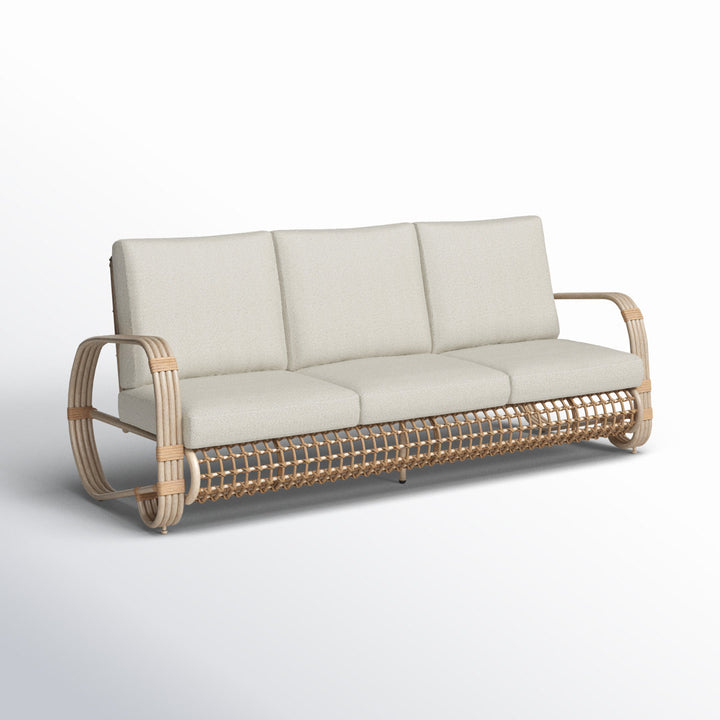 Pietra 78" Wide Outdoor Patio Sofa with Cushions Joss & Main