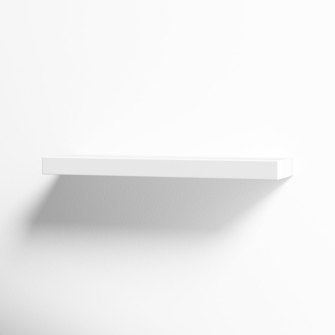 Sherice Floating Shelf AllModern Size: 1.97" H x 23.63" W x 10.24" D Finish: White