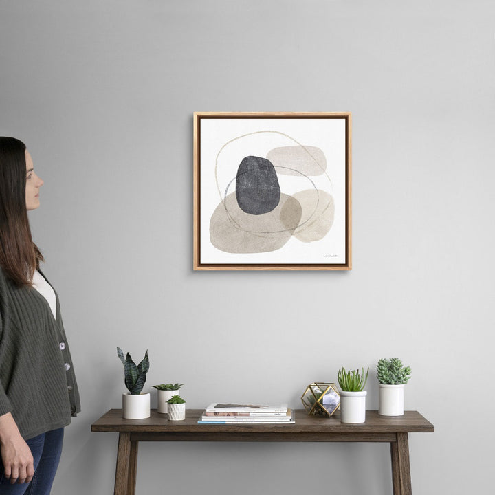 Think Neutral 10 by Lisa Audit - Painting on Canvas Mercury Row® Size: 21.25" H x 21.25" W Format: Natural Floater Frame Canvas