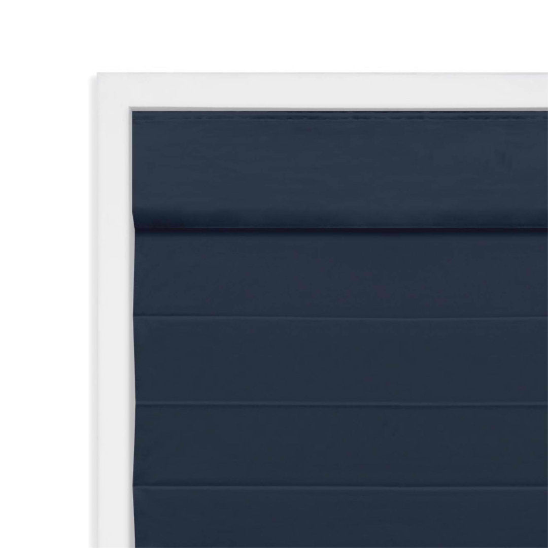 Cordless Blackout 100% Cotton Roman Shade with Cellular Shade Backing Symple Stuff Size: 58"W x 72"L Finish: Navy