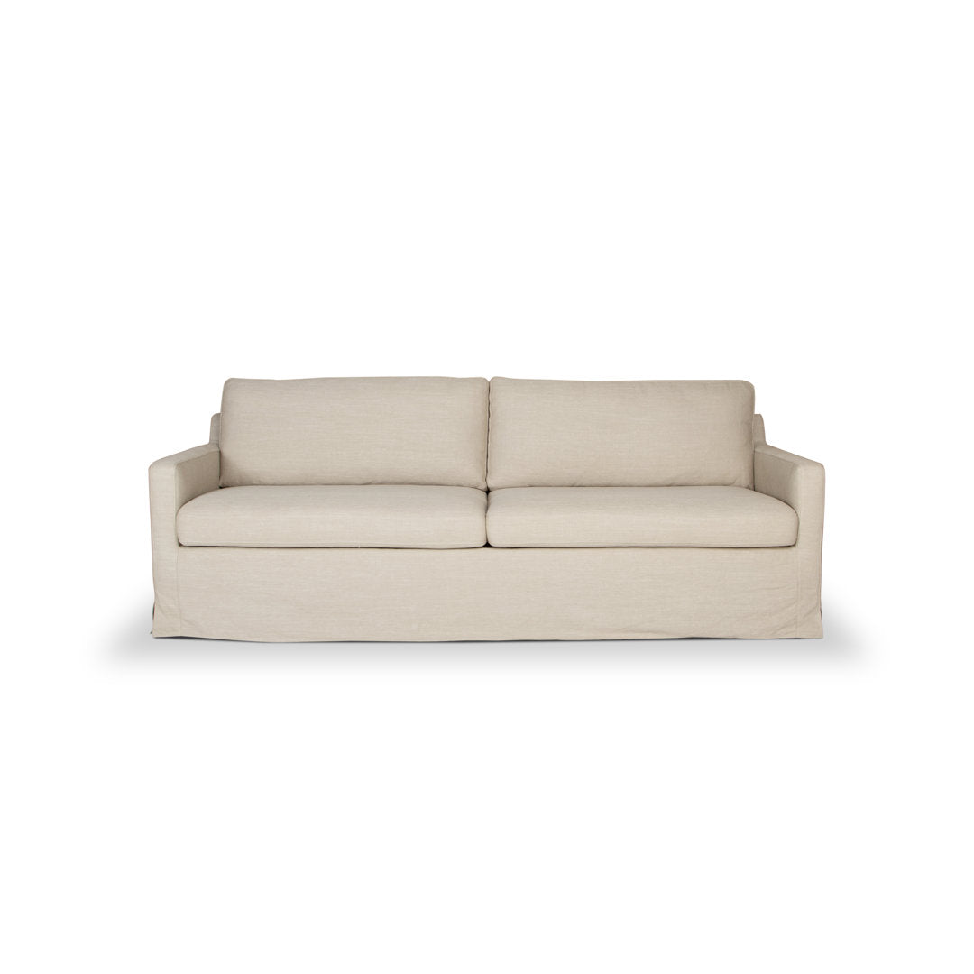 Neruda 86'' Slipcovered Sofa Joss & Main Fabric: Diego Natural Performance Plainweave