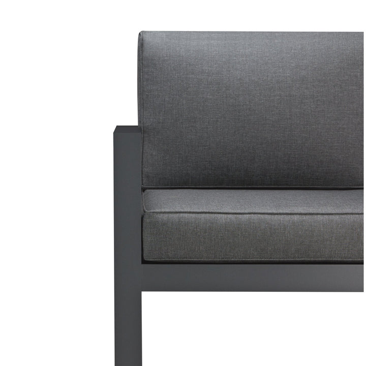 BALTIC Patio Chair (Set of 2) Real Flame Frame Color: Gray