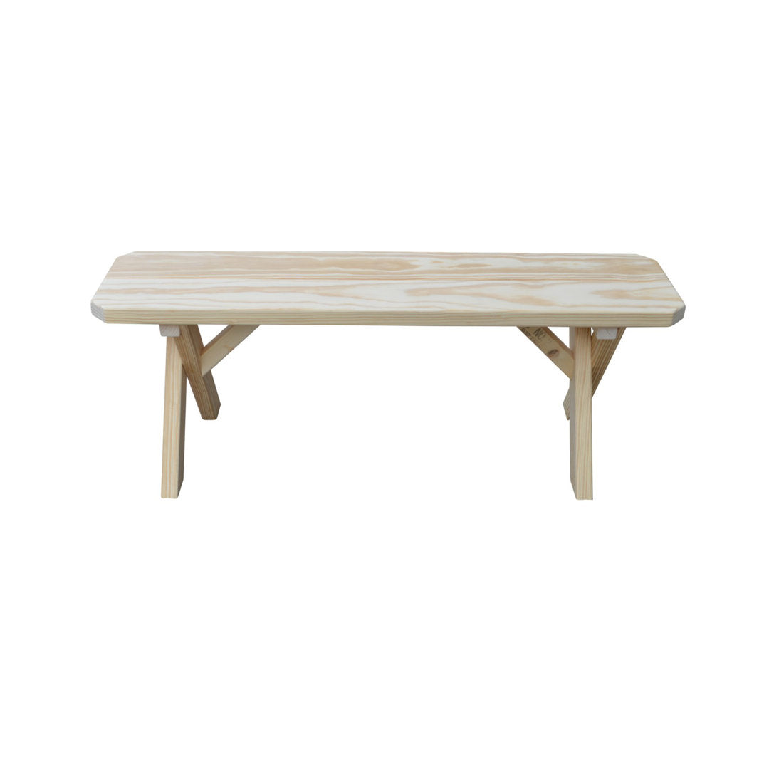 Sempronius Wood Picnic Bench Loon Peak® Color: Unfinished