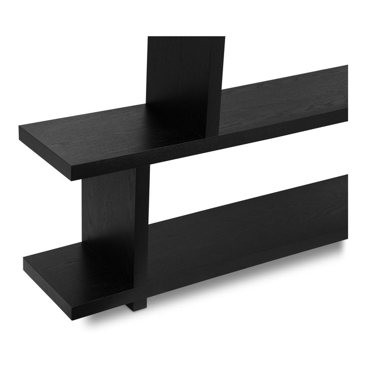 Annora 63" H x 63" W Geometric Bookcase AllModern Color: Black