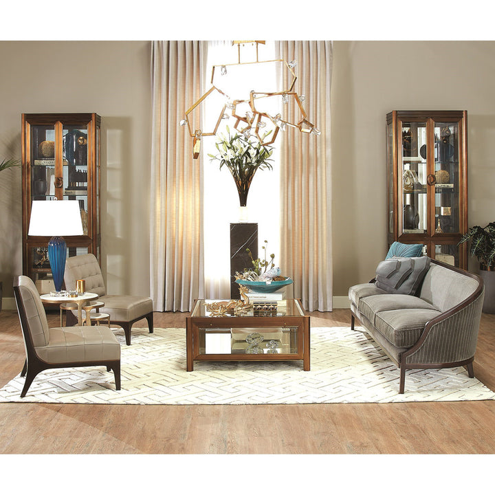 3 Piece Marble Top Nesting Table Set-Brass Global Views