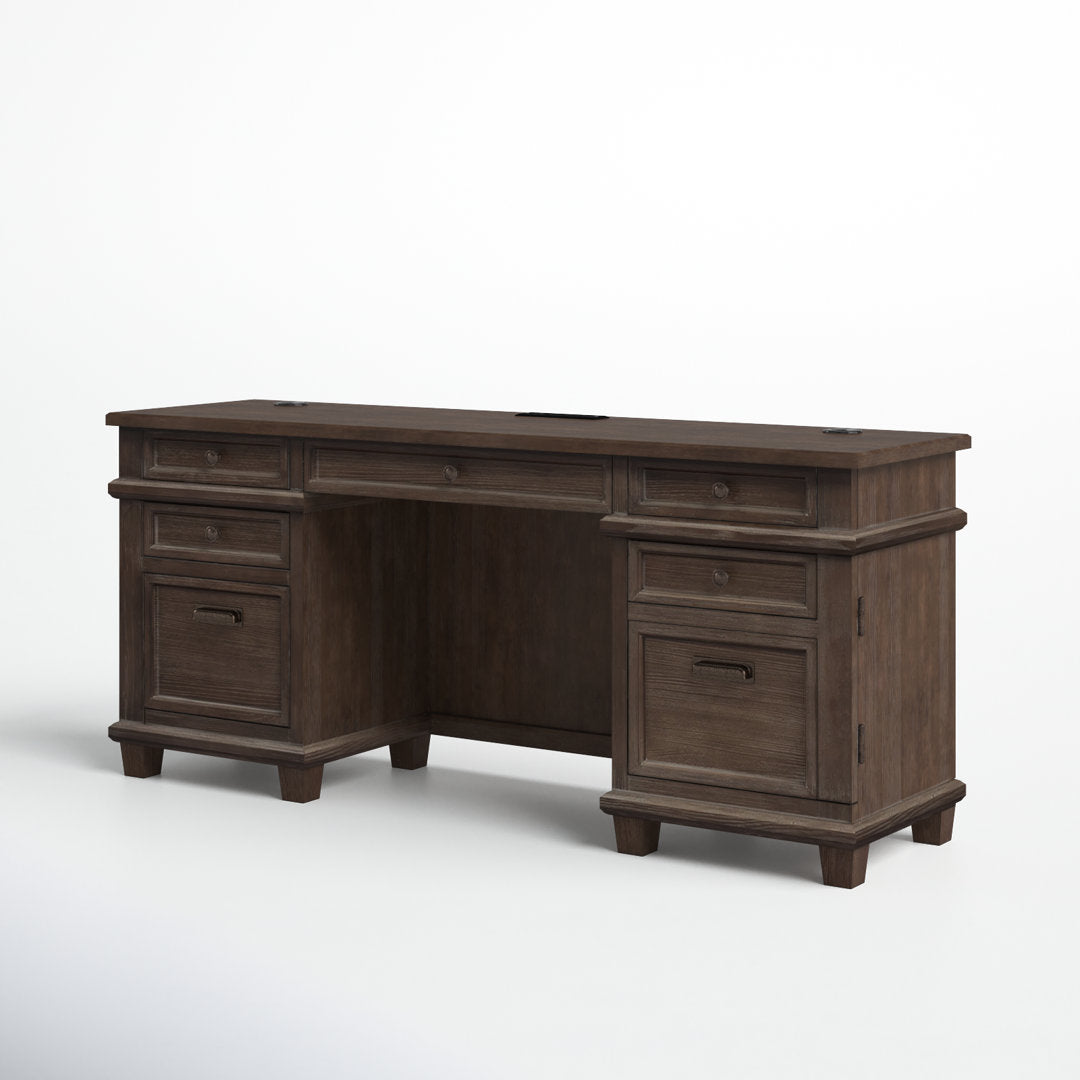 Alderton Solid Wood Credenza Desk Birch Lane™