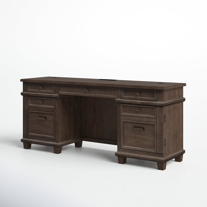 Alderton Solid Wood Credenza Desk Birch Lane™