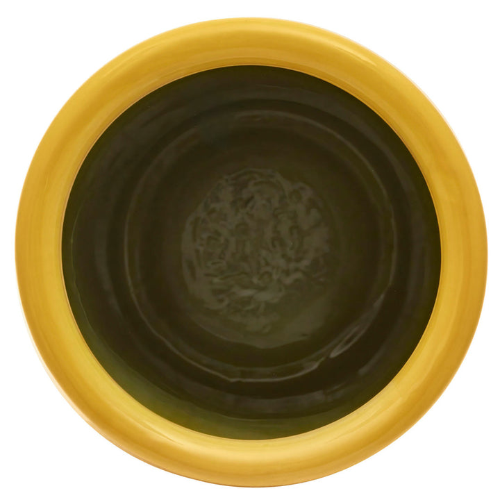 Astou Handmade Porcelain Floor Vase Wade Logan® Color: Yellow