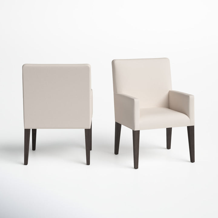 Meria Upholstered Arm Chair in Beige (Set of 2) Joss & Main