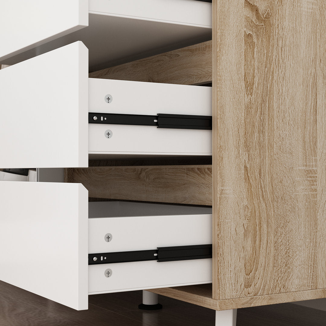 Dorilal 74.8" Kitchen Pantry Tucker Murphy Pet™ Finish: Oak/White