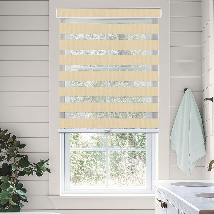 Premium Room Darkening Roller Shade Latitude Run® Length & Width: 52"W X 72"L, Finish: Basic Pearl