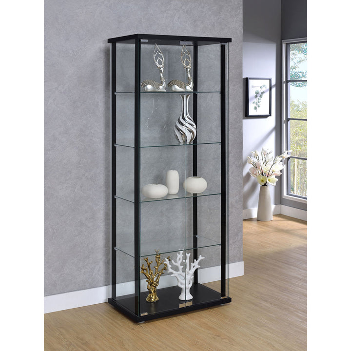 Nieves Curio Cabinet Mercury Row®