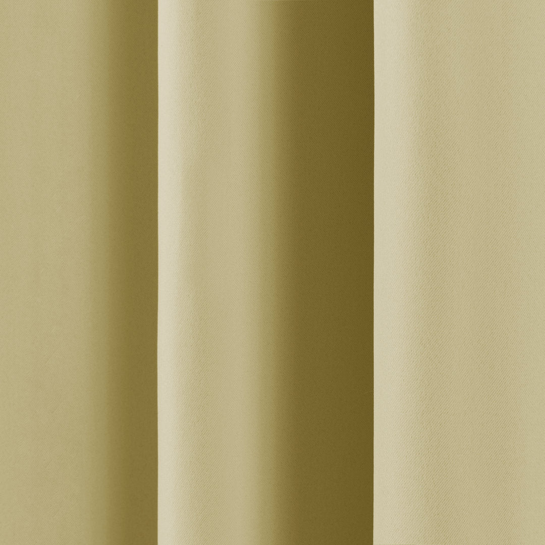 Bantam Solid Blackout Thermal Rod Pocket Curtain Panels (Set of 2) Ebern Designs Curtain Color: Sage Size per Panel: 52" W x 84" L