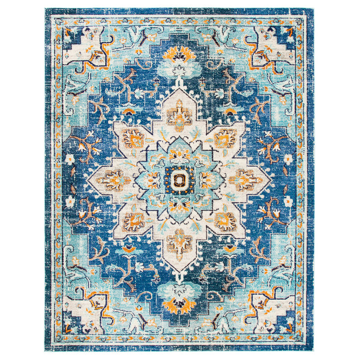 Felty Oriental Blue/Light Blue Area Rug Langley Street® Rug Size: Rectangle 10' x 14'