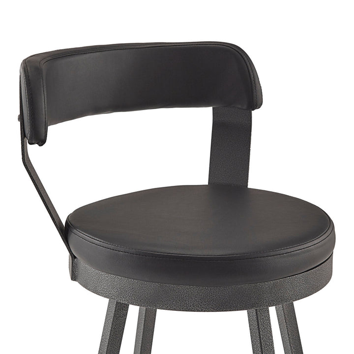 Berrin Bar & Counter Stool (Set of 2) Trent Austin Design® Upholstery: Black, Seat Height: Counter Stool (25.05" Seat Height)