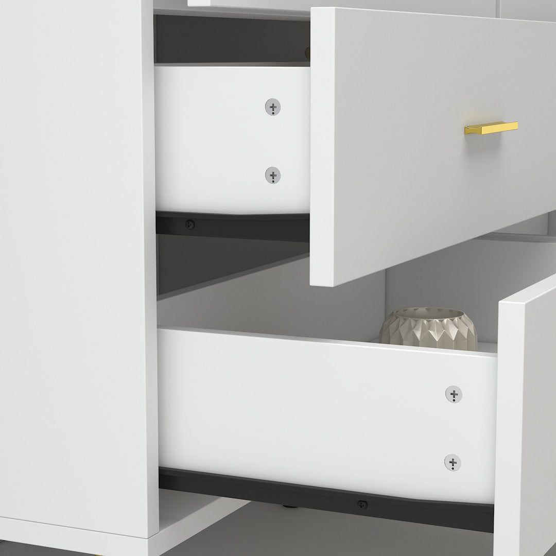 Hoschton 6 Drawer 47.2'' W Double Dresser Willa Arlo™ Interiors Color: White