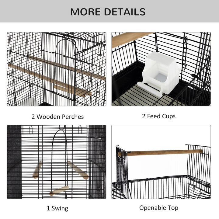 Cairns Steel Convertible Play Top Parakeet Bird Cage with Handles Tucker Murphy Pet™