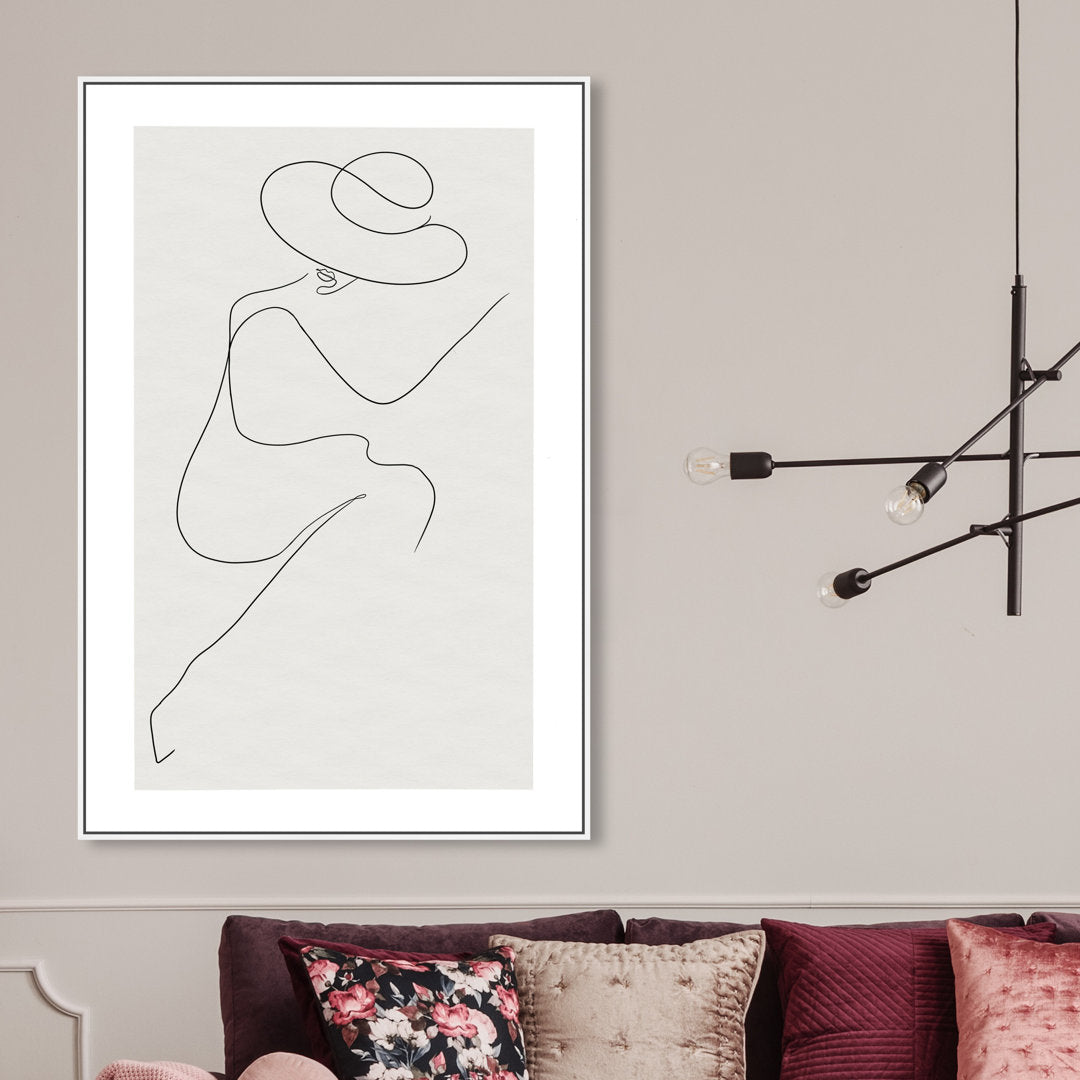 Fashion and Glam Sunday in The Park Accessories - Graphic Art on Canvas Oliver Gal Prints Size: 54" H x 36" W Format: White Framed