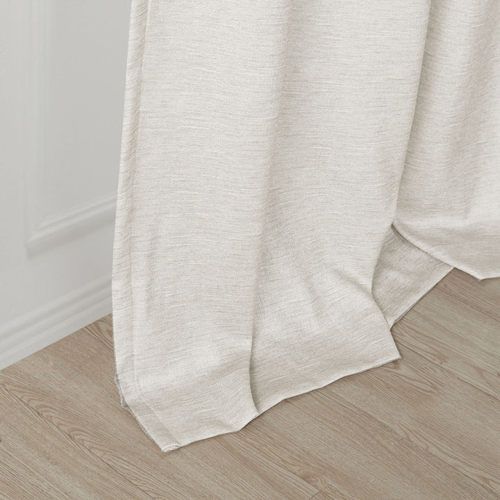 Sashay Faux Silk Room Darkening Curtain Panel Pair (Set of 2) Etta Avenue™ Curtain Color: Ivory Size per Panel: 42"W x 84"L
