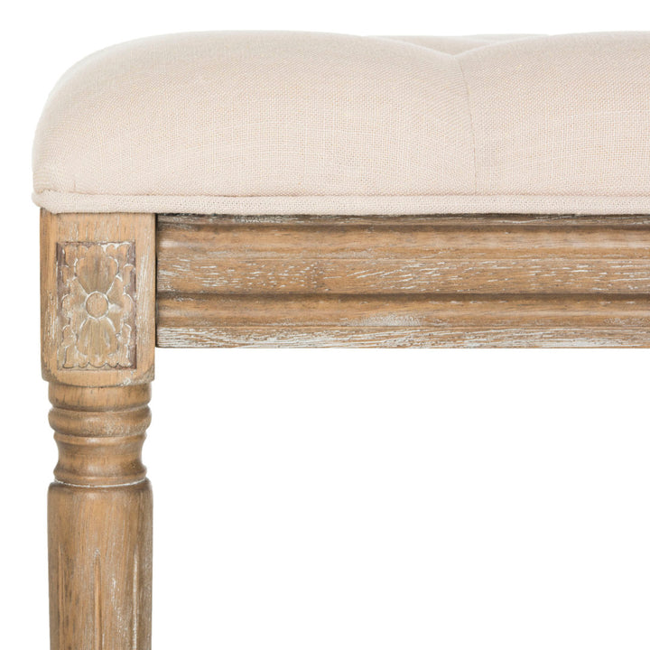 Moneta Upholstered Bench Ophelia & Co. Upholstery Color: Beige Linen