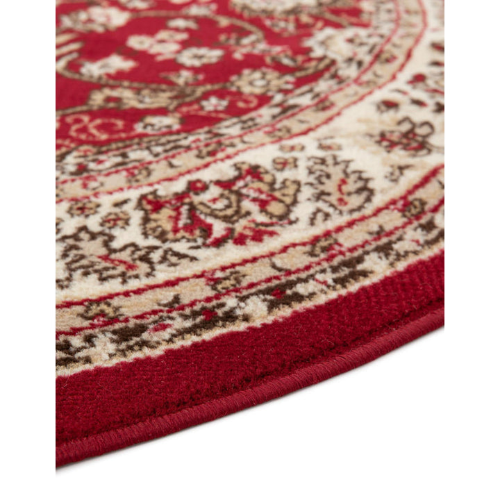 Bhatari Oriental Burgundy Area Rug Winston Porter Rug Size: Round 7'10"
