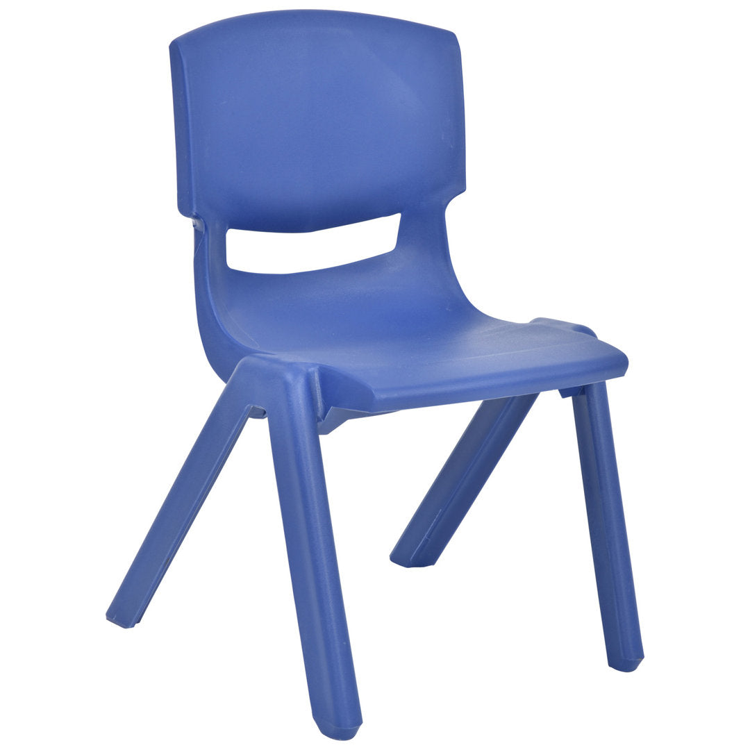 Tisbury 11" Kids Classroom Chair, Stackable Zoomie Kids Color: Dark Blue