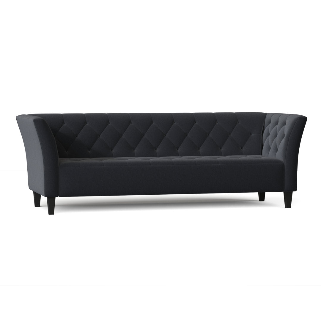 Carruth 91" Flared Arm Sofa Mercer41 Body Fabric: Heavenly Naval Chenille