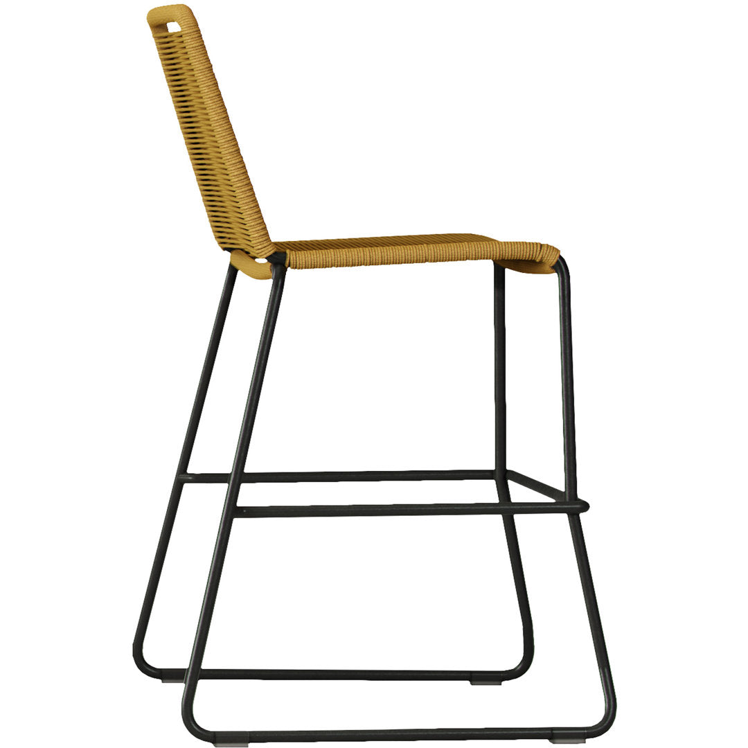 Huron Patio Bar Stool AllModern Color: Curry Yellow Performance Seat Height: Counter Stool (26" Seat Height)