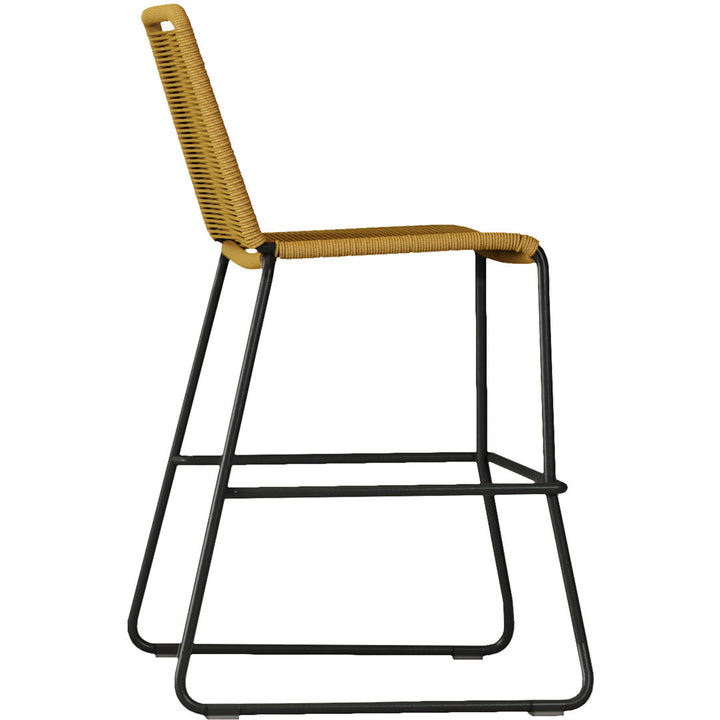 Huron Patio Bar Stool AllModern Color: Curry Yellow Performance Seat Height: Counter Stool (26" Seat Height)
